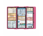 WhiteCoat Clipboard® Trifold - Pink Critical Care Edition
